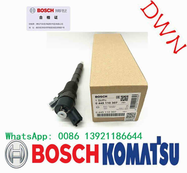 Excavator PC70 PC128 PC130 Common Rail Injector Bosch 0445110307 Komatsu 6271-11-3100