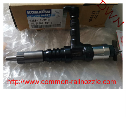 DENSO 095000-6140 6261-11-3200 Common Rail Fuel Injector Assy Diesel DENSO For Komatsu SAA6D140 Engine