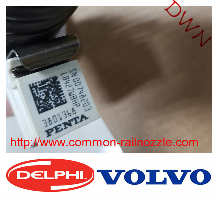DELPHI 3801368 Common Rail Fuel Injector Assy Diesel For  Excavator EC360B Engine