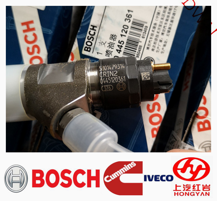 BOSCH common rail diesel fuel Engine Injector  0445120361 = 5801479314  for  SAIC-IVECO HONGYAN Cummins  engine