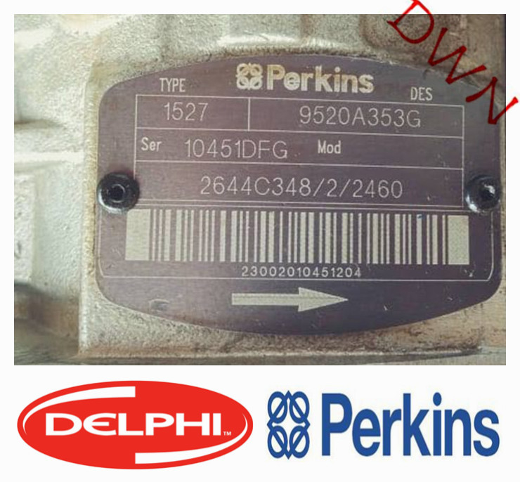 DELPHI Perkins   9520A353G   2644C348/2/2460   Diesel Fuel Injection Pump  For Diesel Engine Parts